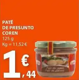 E.Leclerc Pate de presunto coren promoção