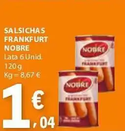 E.Leclerc Salsichas frankfurt nobre promoção