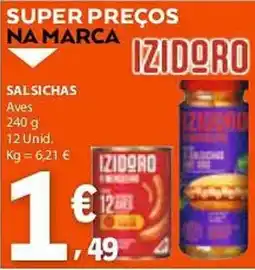 E.Leclerc Salsichas aves izidoro promoção