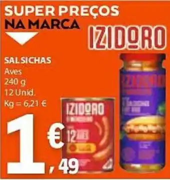 E.Leclerc Salsichas aves izidoro promoção