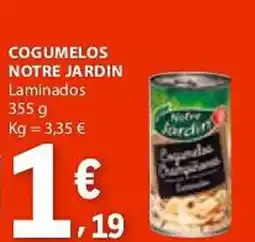 E.Leclerc Cogumelos notre jardin laminados promoção