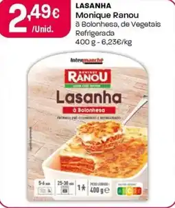 Intermarché Lasanha Monique Ranou promoção
