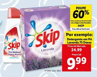 Lidl Skip Detergente em Pó Lavanda 75 doses promoção