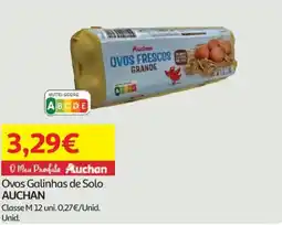 Auchan Ovos Galinhas de Solo AUCHAN promoção