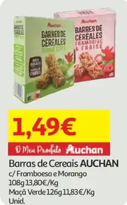 Auchan Barras de Cereais AUCHAN promoção