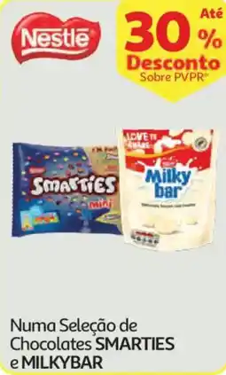 Auchan Numa Seleção de Chocolates SMARTIES e MILKYBAR promoção