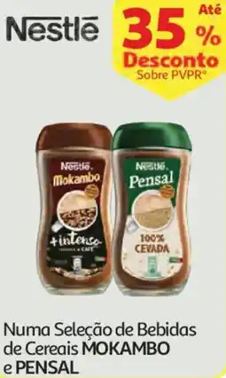 Auchan Numa Seleção de Bebidas de Cereais MOKAMBO e PENSAL promoção