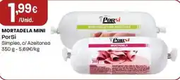 Intermarché Mortadela mini porsi promoção
