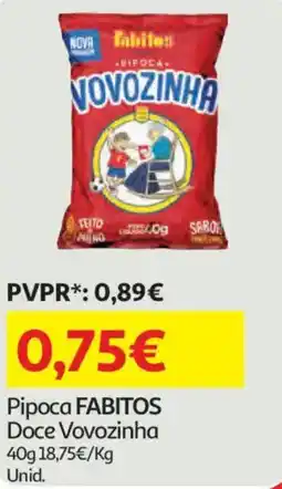 Auchan Pipoca FABITOS Doce Vovozinha promoção