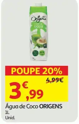 Auchan Água de Coco ORIGENS promoção