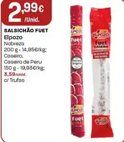 Intermarché Salsichão fuet Elpozo promoção