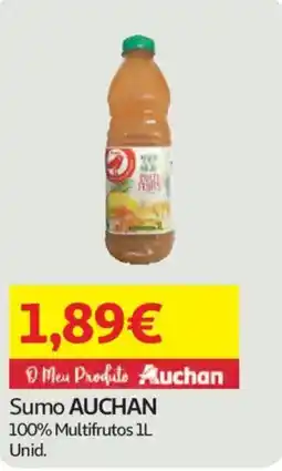 Auchan Sumo AUCHAN 100% Multifrutos promoção