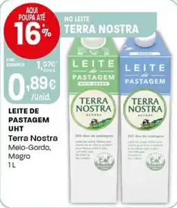 Intermarché Leite de pastagem uht Terra Nostra promoção