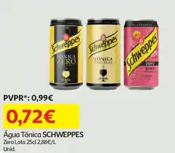 Auchan Água Tónica SCHWEPPES promoção