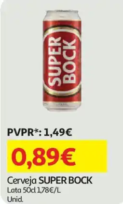 Auchan Cerveja SUPER BOCK Lata promoção