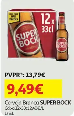 Auchan Cerveja Branca SUPER BOCK Caixa promoção