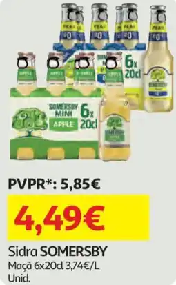 Auchan Sidra SOMERSBY Maçã promoção