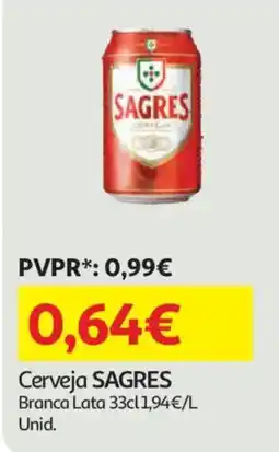 Auchan Cerveja SAGRES promoção