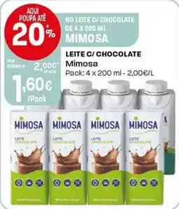 Intermarché Leite c/ chocolate Mimosa promoção