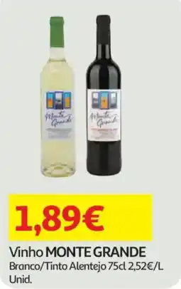 Auchan Vinho MONTE GRANDE promoção