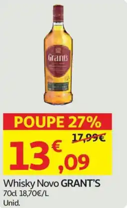 Auchan Whisky Novo GRANT'S promoção