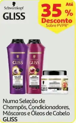 Auchan Numa Seleção de Champôs, Condicionadores, Máscaras e Óleos de Cabelo GLISS promoção