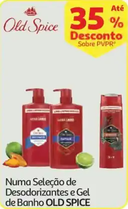 Auchan Numa Seleção de Desodorizantes e Gel de Banho OLD SPICE promoção