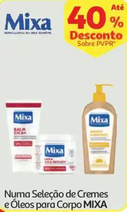 Auchan Numa Seleção de Cremes e Óleos para Corpo MIXA promoção