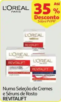 Auchan Numa Seleção de Cremes e Séruns de Rosto REVITALIFT promoção