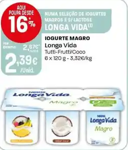 Intermarché Iogurte magro Longa Vida promoção
