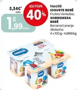 Intermarché Nestlé IOGURTE BEBE promoção