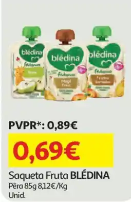 Auchan Saqueta Fruta BLÉDINA promoção