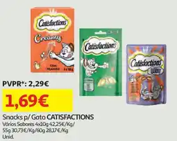 Auchan Snacks p/ Gato CATISFACTIONS promoção