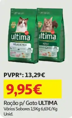 Auchan Ração p/ Gato ULTIMA Vários Sabores promoção
