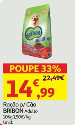 Auchan Ração p/ Cão BRIBON Adulto promoção