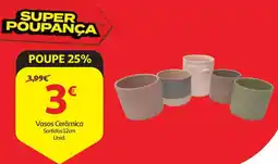Auchan Vasos Cerâmica Sortidos 12cm promoção