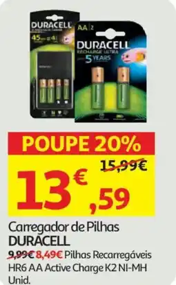 Auchan Carregador de Pilhas DURACELL promoção