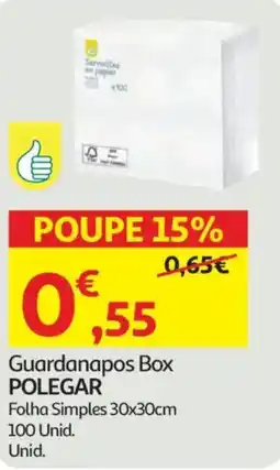 Auchan Guardanapos Box POLEGAR promoção