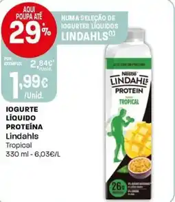 Intermarché Iogurte líquido proteína lindahls tropical promoção