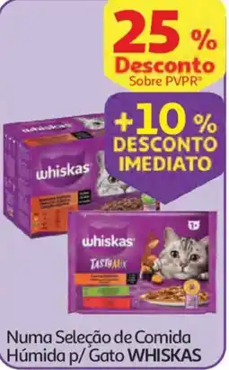 Auchan Numa Seleção de Comida Húmida p/ Gato WHISKAS promoção