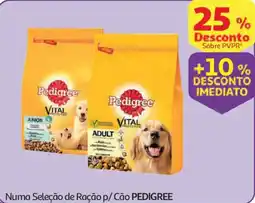 Auchan Numa Seleção de Ração p/ Cão PEDIGREE promoção