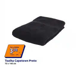 Action Toalha Capetown Preto promoção
