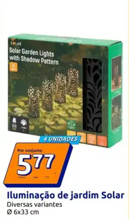 Action Iluminação de jardim Solar promoção