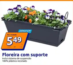 Action Floreira com suporte 20X50 CM promoção