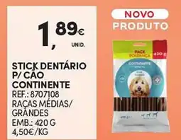 Continente Stick dentário p/ cao continente promoção
