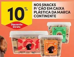 Continente Nos snacks p/ ção em caixa plástica da marca continente promoção