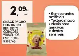 Continente Snack p/ cão continente ref.: 8113176 corações vermelhos promoção