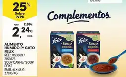 Continente Alimento humido p/ gato felix promoção