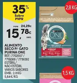 Continente Alimento seco p/gato purina one promoção