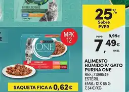 Continente Alimento humido p/ gato purina one promoção